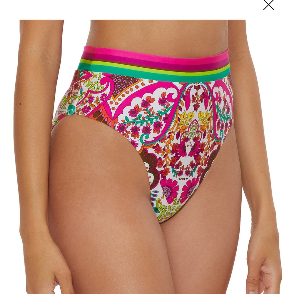 NWT Trina Turk Hawaiian high waist bottoms